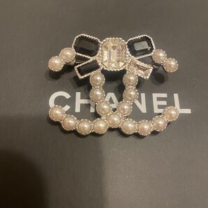 CHANEL シャネル ブローチ パール ラインストーン ココマーク
