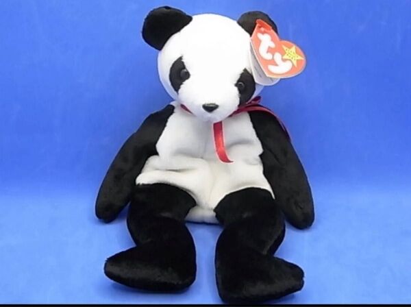 【1998年 フォーチュン】Ty ビーニーベイビーズ ぬいぐるみ パンダ ビーニーズ テディベア