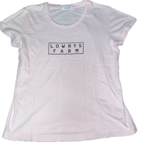 LOWRYS FARM Tシャツ ピンク 薄ピンク フリーサイズ シンプル レディース ローリーズファーム 部屋着 ウェア