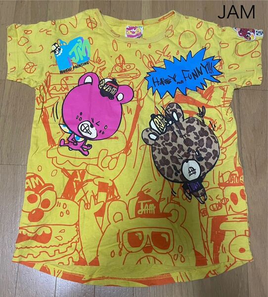 ジャム / JAM インパクト大なコミック総柄が可愛い半袖Tシャツ 大きめサイズ