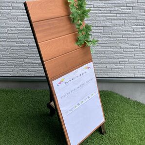 新作 A型看板 レッドシダー 大きいWスリムLL 木目綺麗 おまけ オンリーワン デザイン イーゼル スタイリッシュ 店舗什器