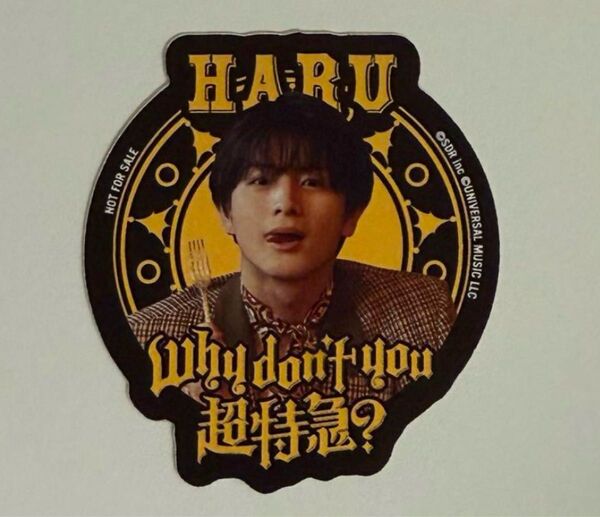 【即日発送】Why don’t you 超特急? コラボカフェ ステッカー ハル