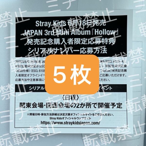StrayKids スキズ ストレイキッズ hollow 未使用シリアル
