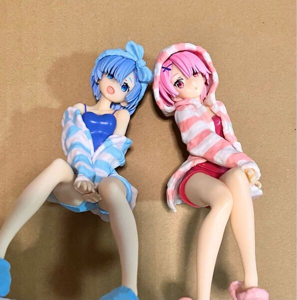 Re:ゼロから始める異世界生活 リゼロ レム ラム ぬーどるストッパーフィギュア ルームウェアver 初期カラー 部屋着