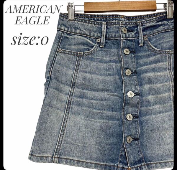 AMERICAN EAGLE 前開き デニム ミニスカート エドウィン EDWIN LEVI’S リーバイス