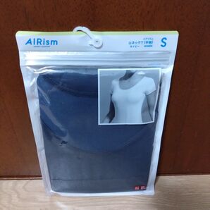 新品 ユニクロ UNIQLO エアリズム AIRism WOMEN 半袖 肌着 インナー ネイビー S 小さいサイズ