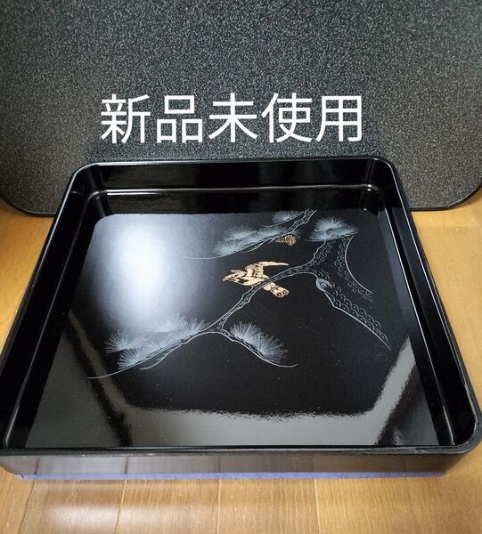 【新品未使用】漆塗り お盆 15枚セット