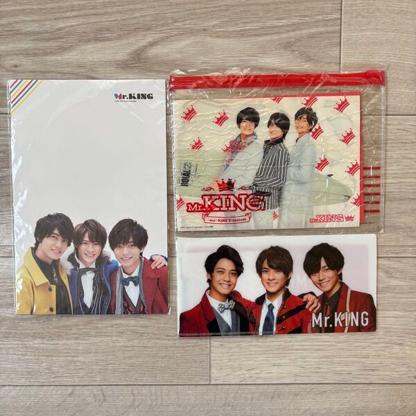King & Prince Mr.KING 平野紫耀 永瀬廉 髙橋海人 レターセット ステッカー チケットフォルダー