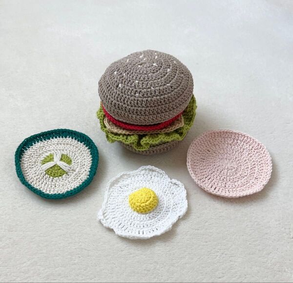 【ハンドメイド】あみぐるみ ハンバーガー