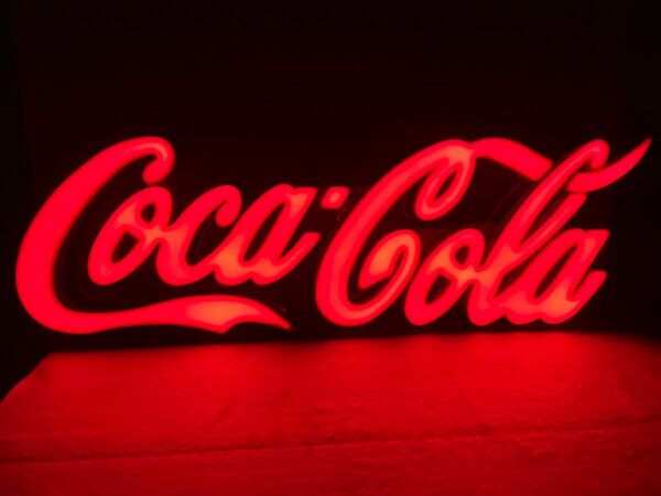 コカ・コーラLEDレタリングサイン看板コカコーラグッズ 照明間接照明ショップインテリア アメリカンダイナー ダイナーグッズ カフェ