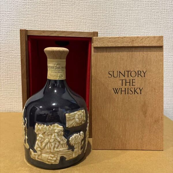 サントリー ザ ウイスキー 有田焼 陶器ボトル 木箱付き 未開封 SUNTORY THE WHISKY(1)