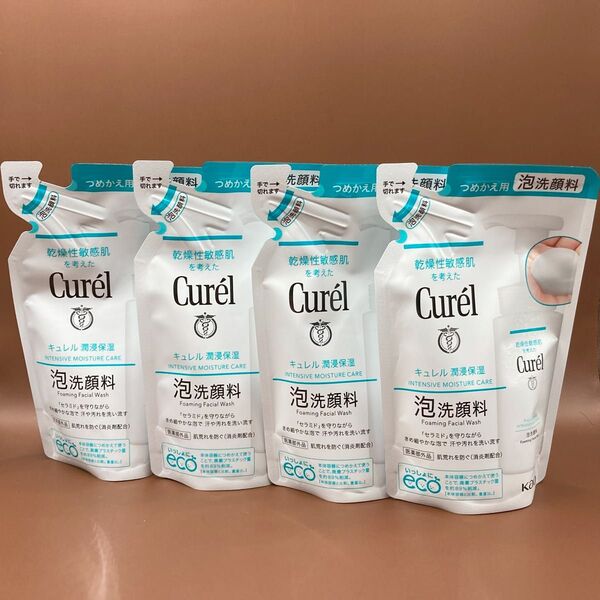 キュレル潤浸保湿泡洗顔料詰替用(130ml×4)