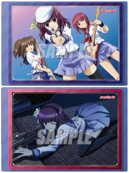 くじ引き堂 Angel Beats! B賞 A3クリアポスター 2点セット
