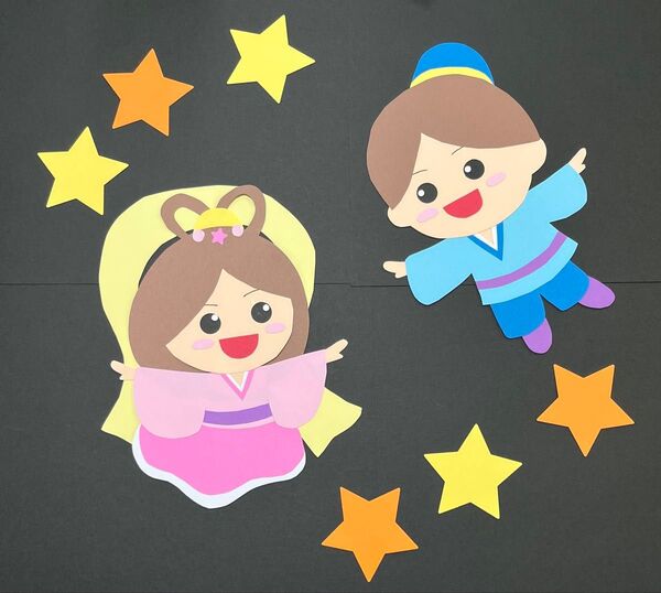 7月 七夕 壁面飾り④大きめ!!