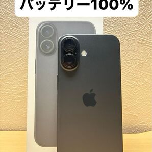 iPhone16 【バッテリー100%】SIMフリー ブラック