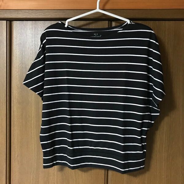 無印良品 ボーダー柄トップス 半袖