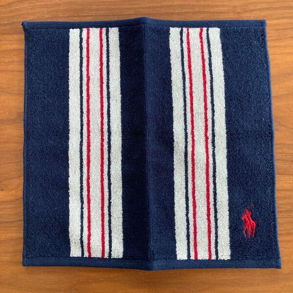 POLO RALPH LAUREN ポロ ラルフローレン タオルハンカチ ネイビー ストライプ