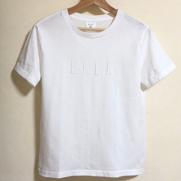 GU×ELLE コラボTシャツ ホワイト Mサイズ 半袖Tシャツ カットソー