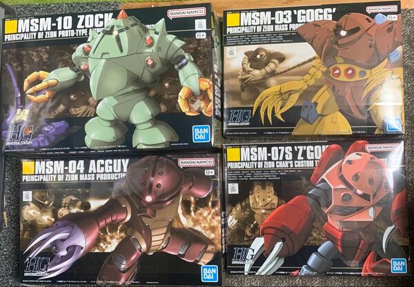 HG ゾック、ゴッグ、ズゴック シャア専用 、アッガイ★未開封