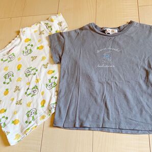 100cm Tシャツ 2点セット バイキンマン わんわん