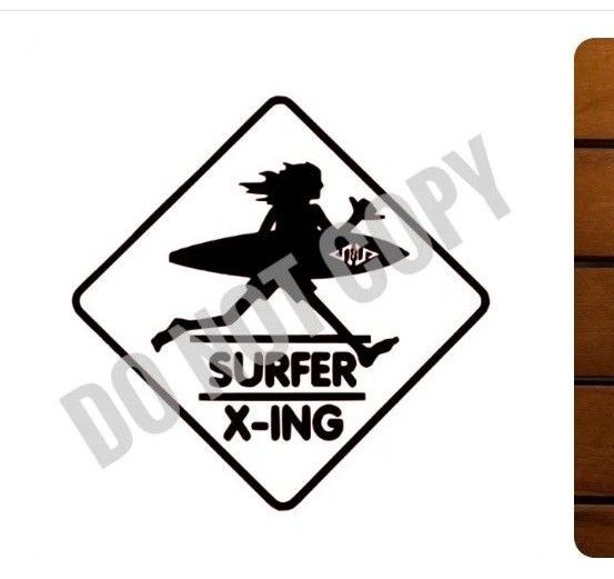 新品未使用 白 SURF-N-SEA ステッカー カッティングシール ハレイワ HAREIWA Surfer x-ing