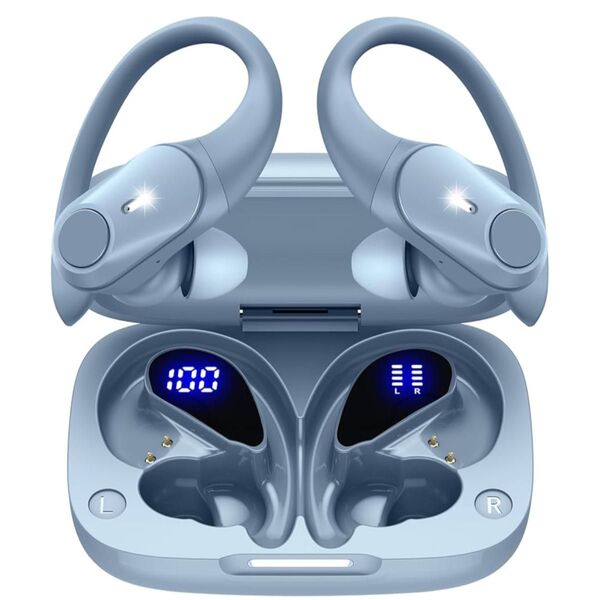 耳掛け式イヤホン ワイヤレスイヤホン bluetooth 最大40時間再生 通勤通学 ランニング ブルートゥースイヤホン