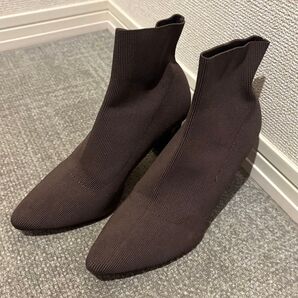 【Andemiu】アンデミュウ ニットショートブーツ