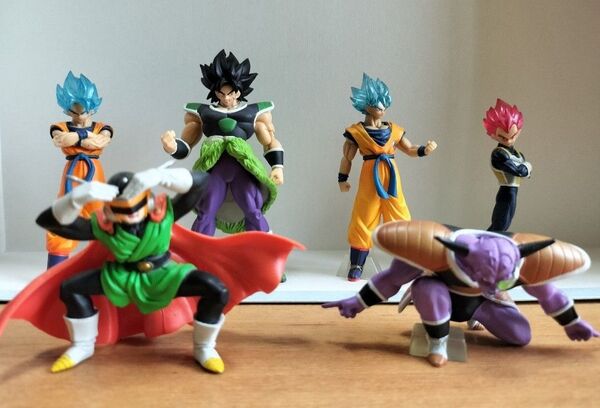 ドラゴンボール ミニフィギュア 孫悟空 ブロリー フィギュア 6体セット