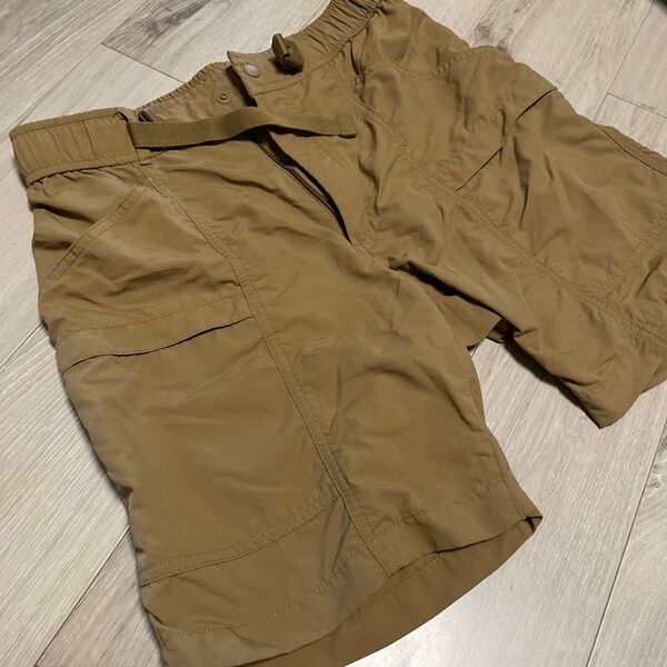 ユニクロ ショートパンツ カーキ サイズS ジュニア ウエスト68-76センチ