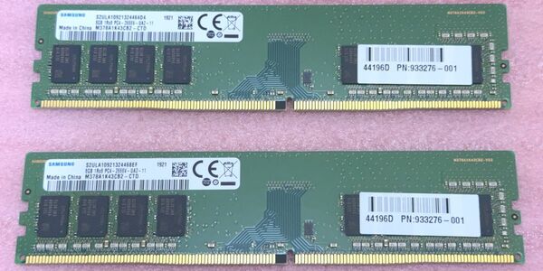 Samsung M378A1K43CB2-CTD 2枚★PC4-21300/DDR4-2666 UDIMM 16GB@8GB