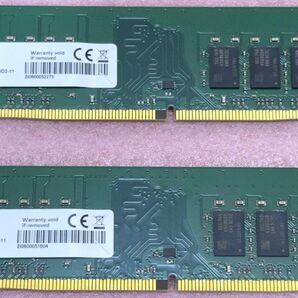 ADATA AO2P24HCST2-BW8S 2枚■PC4-19200/DDR4-2400 UDIMM 32GB@16GB 動作品