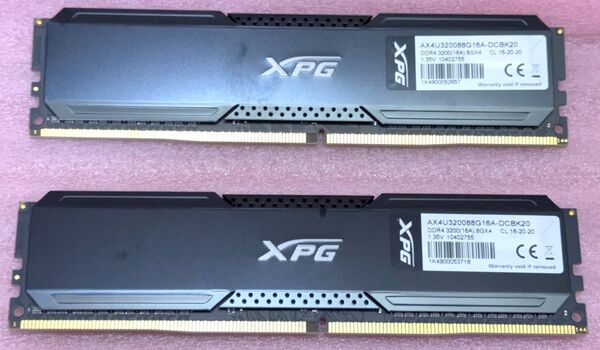 ADATA AX4U320088G16A-DCBK20◆PC4-25600/DDR4-3200 UDIMM 16GB@8GB