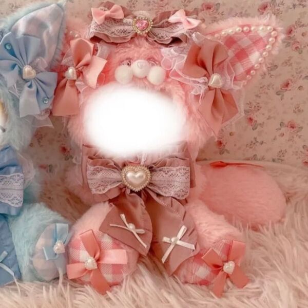 ぬい服 16cm おすわり ピンク