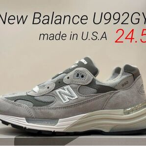 希少サイズ!New Balance U992GY 24.5㎝ グレー