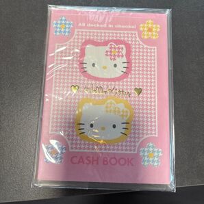 平成レトロ ハローキティ サンリオ メモ帳 cashbook シール付き