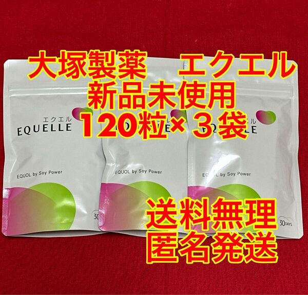 新品未開封】大塚製薬 エクエル パウチ120粒×3袋セット(約90日分)