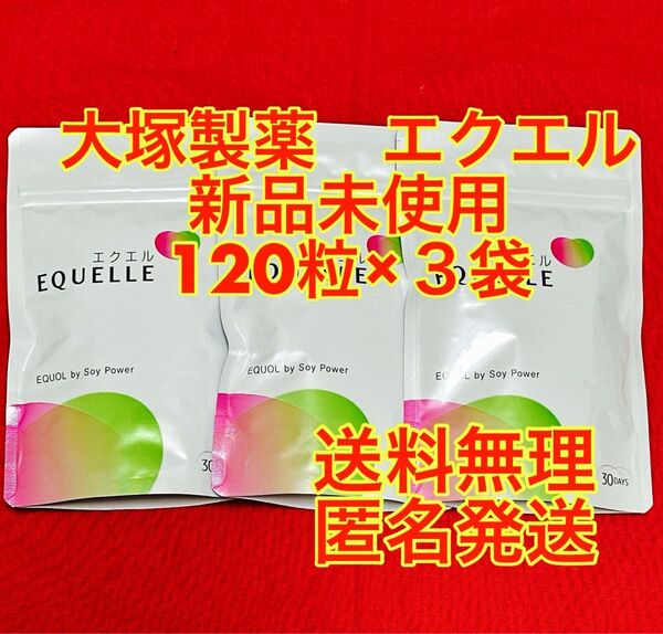 新品未開封】大塚製薬 エクエル パウチ120粒×3袋セット(約90日分)