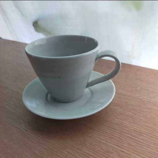戸川雅尊 唐津焼 カップ ソーサー 陶器 デミタスカップ