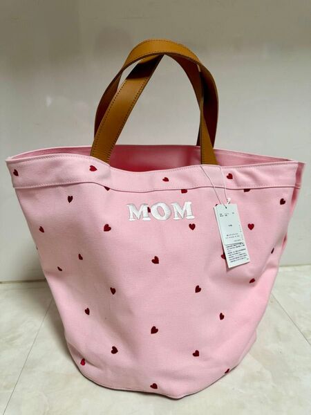 【新品】ラドロー ハート バッグ トートバッグ Lサイズ 刺繍 ピンク ludlow レッド ママ マザーズバッグ 旅行