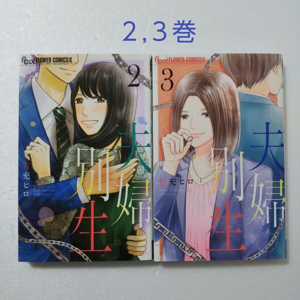 夫婦別生 2,3巻/竹充ヒロ/小学館 ベツコミフラワーコミックスα