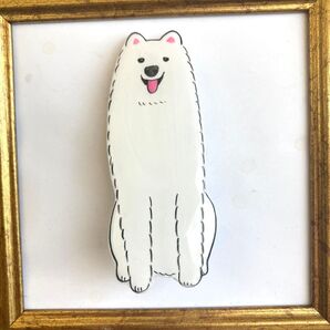 サモエドヘアクリップ