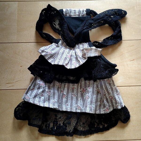 犬服 犬 服 Sサイズ 小型犬用 黒 レース