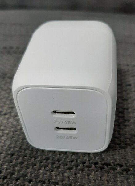 エレコム AC充電器 合計出力 45W Type-C×2 折りたたみプラグ ホワイト MPA-ACCP4245WH
