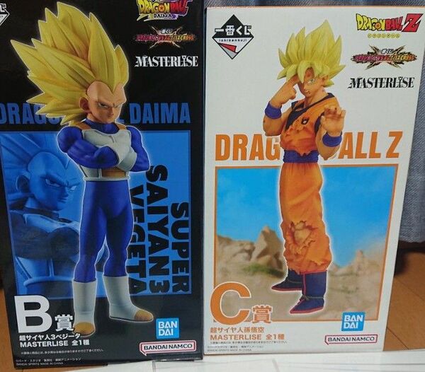ドラゴンボール 一番くじ B賞超サイヤ人3ベジータ C賞超サイヤ人4孫悟空 フィギュアセット 新品未使用です