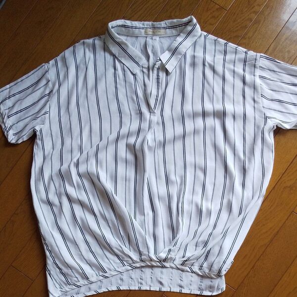 中古 ショコラフィネローブ スキッパーシャツ