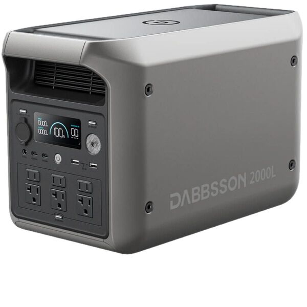 【2KWhクラス最軽量半固体電池】 Dabbsson 2000L ポータブル電源2048Wh ポータブルバッテリー 大容量