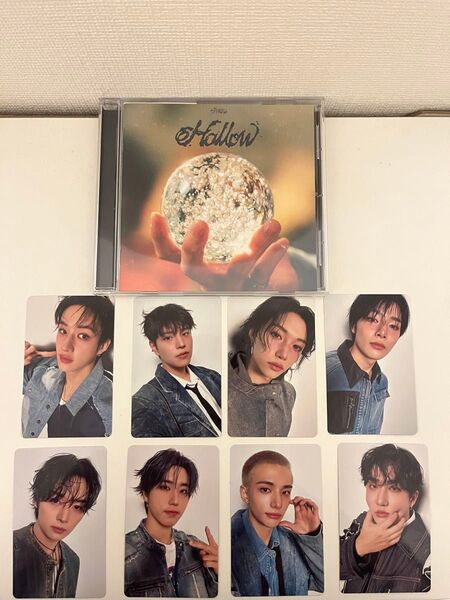 StrayKids スキズ hollow CD&トレカ 通常盤封入 コンプリート 8枚 マイル付き