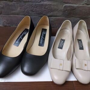 パンプス バリー bally 22cm ベージュ florsheim ブラック セット