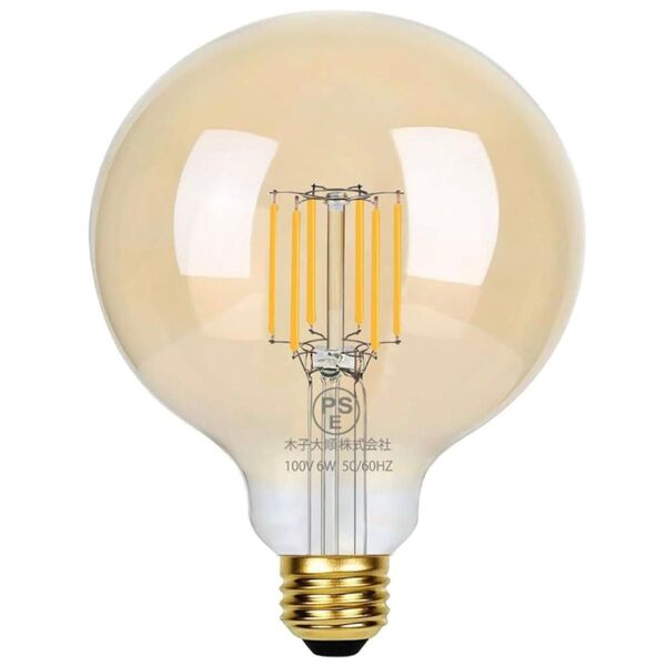 エジソン led電球 e26 60W形 led電球 6W 電球色 2700K