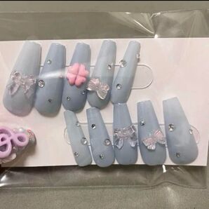 ウィッシュコア ラメ グランジ フレンチガーリー つけ爪 ネイルチップ
